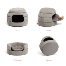 Load image into Gallery viewer, Honeycomb Ilan Hut Cuddler Dog and Cat Bed