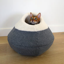 Load image into Gallery viewer, Rosewood Round Cosy Plush Cat Cave (40cm x 40cm)