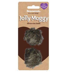 Jolly Moggy Silvervine Plush Balls 2pc