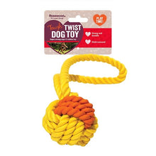 Load image into Gallery viewer, Tough Twist Rubber &amp; Rope Ball Tug