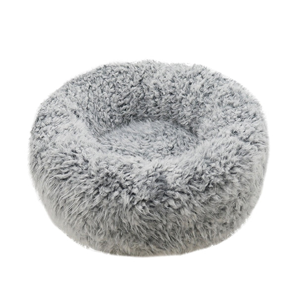 Silver Fluff Comfort Round Bed