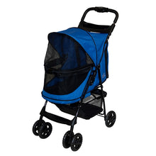 Load image into Gallery viewer, Happy Trails No-Zip Stroller Blue
